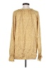 Vanilla Bay 100% Polyester Gold Long Sleeve Blouse Size S - photo 2