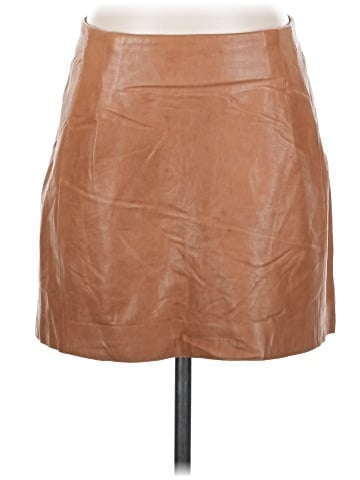Vince. Leather Skirt (view 1)