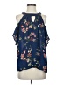 Luxology 100% Polyester Blue Sleeveless Blouse Size S - photo 1