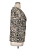 Valerie Stevens 100% Nylon Animal Print Tan Short Sleeve Top Size XL - photo 4