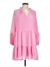 CeCe 100% Polyester Pink Casual Dress Size L - photo 1