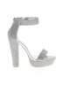 Shoe Land Silver Sandals Size 8 1/2 - photo 1