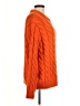 Zara Solid Orange Pullover Sweater Size M - photo 4