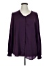 CAbi 100% Polyester Purple Long Sleeve Blouse Size XL - photo 1