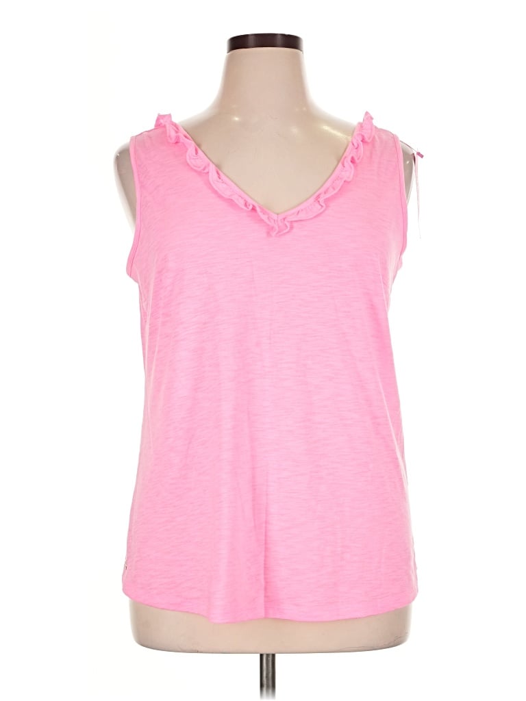 Pre-owned Lilly Pulitzer Sleeveless T-shirt In Pink