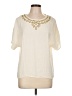 Melrose Ivory Short Sleeve Blouse Size 12 - photo 1