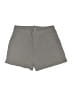Shein 100% Polyester Solid Gray Khaki Shorts Size L - photo 1