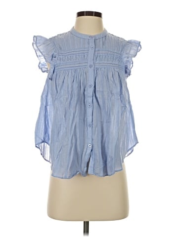 Aqua Sleeveless Blouse (view 1)