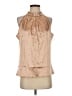 Allegra K 100% Polyester Tan Sleeveless Blouse Size S - photo 1