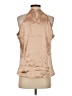 Allegra K 100% Polyester Tan Sleeveless Blouse Size S - photo 2