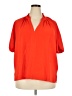 CeCe 100% Polyester Orange Short Sleeve Blouse Size 2X - photo 1