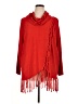 NY Collection 100% Acrylic Red Poncho Size XL - photo 1