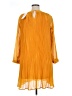 NY Collection 100% Polyester Yellow Casual Dress Size XL (petite) - photo 2