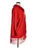 NY Collection 100% Acrylic Red Poncho Size XL - photo 4