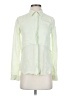 Theory 100% Silk Green Long Sleeve Silk Top Size P (petite) - photo 1
