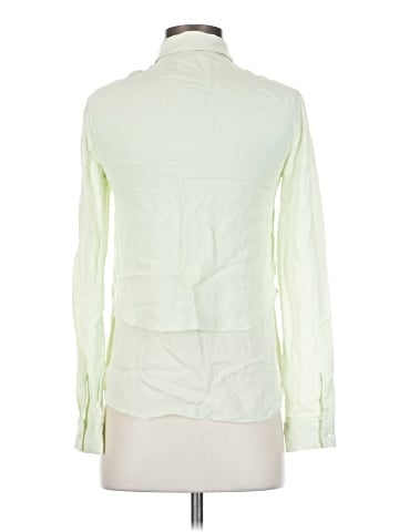 Theory Long Sleeve Silk Top (view 2)