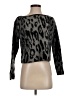 Worth New York 100% Wool Animal Print Black Wool Pullover Sweater Size 0 - photo 1