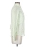 Theory 100% Silk Green Long Sleeve Silk Top Size P (petite) - photo 4