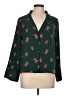 BP. 100% Polyester Floral Green 3/4 Sleeve Blouse Size L - photo 1