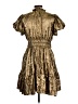 shopthemint.com 100% Polyester Metallic Gold Cocktail Dress Size L - photo 2