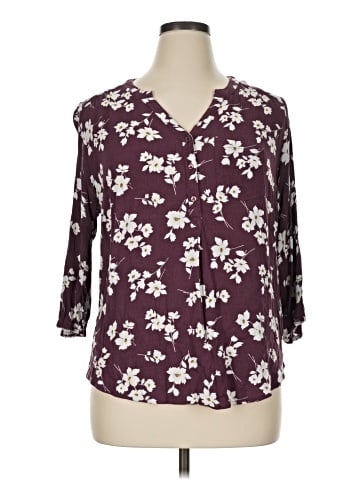 Market and Spruce 3/4 Sleeve Blouse (view 1)