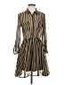 Geri C. Stripes Gold Casual Dress Size S (estimated) - photo 1