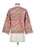 Sharon Young 100% Cotton Paisley Pink Pullover Sweater Size XS - photo 2