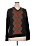 Merona 100% Merino Wool Argyle Black Wool Pullover Sweater Size XL - photo 1