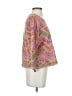 Sharon Young 100% Cotton Paisley Pink Pullover Sweater Size XS - photo 4
