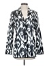 Chico's 100% Polyester Print Silver Blazer Size Sm (0) - photo 1