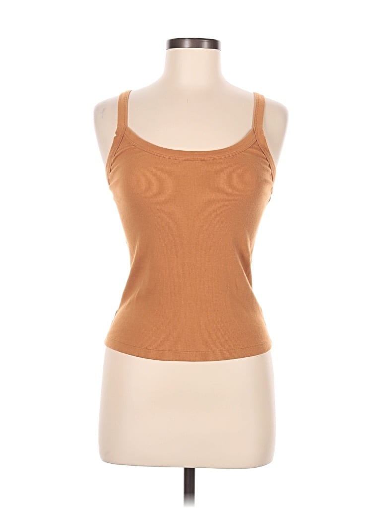 Pre-owned Wild Fable Tank Top Brown Strapless Neckline Tops