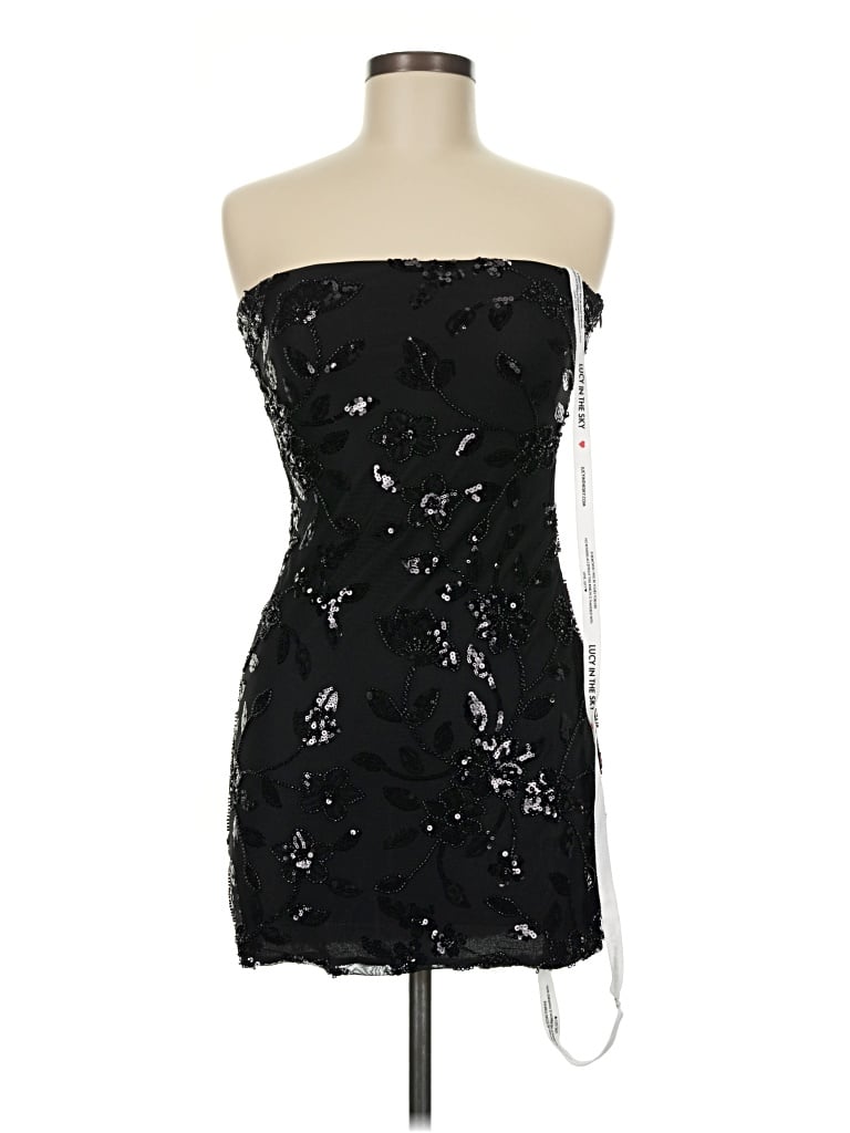 Pre-owned Lucy In The Sky Cocktail Dress In Black