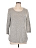 Faded Glory Gray 3/4 Sleeve Top Size 12 - photo 1