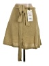 Zara Solid Tan Casual Skirt Size S - photo 2