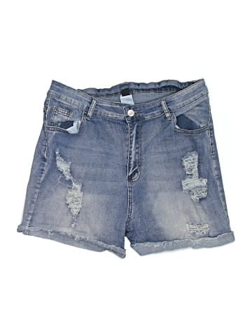 Shein Curve Denim Shorts (view 1)
