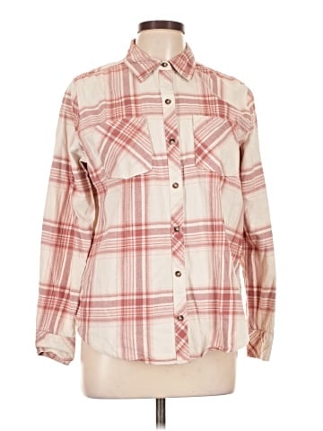Natural Reflections Long Sleeve Button-Down Shirt (view 1)