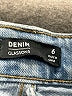Glassons 100% Elastane Blue Denim Shorts Size 6 - photo 3