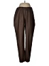 Assorted Brands 100% Polyurethane Solid Brown Casual Pants Size M - photo 1