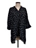Zara TRF Polka Dots Black 3/4 Sleeve Button-Down Shirt Size XS - photo 1