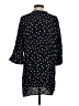 Zara TRF Polka Dots Black 3/4 Sleeve Button-Down Shirt Size XS - photo 2