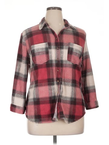 Eden & Olivia 3/4 Sleeve Button-Down Shirt (view 1)