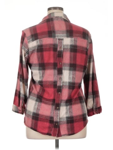 Eden & Olivia 3/4 Sleeve Button-Down Shirt (view 2)