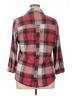 Eden & Olivia Plaid Red 3/4 Sleeve Button-Down Shirt Size XL - photo 2