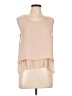 Zara Basic Tan Sleeveless Blouse Size L - photo 1