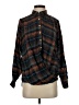 Isabella Sinclair 100% Cotton Plaid Teal Long Sleeve Blouse Size S - photo 1