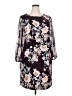 Connected Apparel Floral Black Casual Dress Size 18W - photo 1