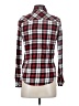 Forever 21 Plaid Red Long Sleeve Button-Down Shirt Size S - photo 2