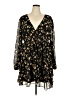 Boohoo 100% Polyester Floral Black Casual Dress Size 20 - photo 1