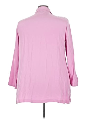 Due Per Due 3/4 Sleeve Silk Top (view 2)