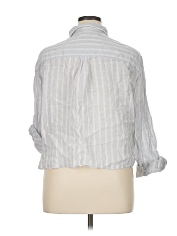 Gap 3/4 Sleeve Button-Down Shirt (view 2)